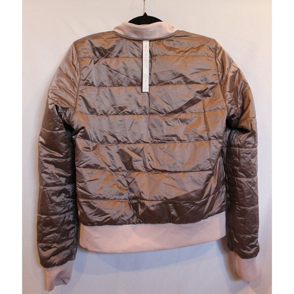 LULULEMON Non-Stop Bomber Women REVERSIBLE Crop Jacket Size 8 Pink Mist NEW‎ - Picture 6 of 10